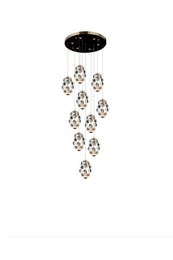 Voxlamp Lighting Solutions Tekli Siyah Modern Alüminyum Salon-Oturma Odası Avize