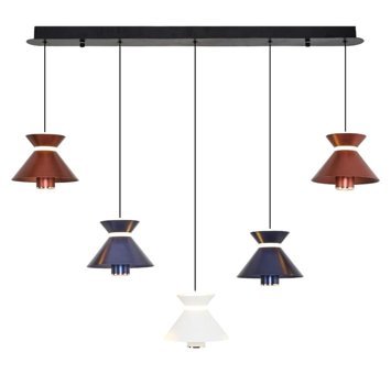 Oceanpoint Leslie Tekli Kahverengi Rattan Bohem Bambu Salon-Oturma Odası Avize