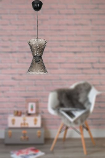 Uçar Tekli Turuncu Sarkıt Modern Plastik Salon-Oturma Odası Avize