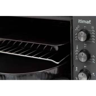 İtimat 4030 40 lt Izgaralı Klasik Fanlı Mini Fırın Gri