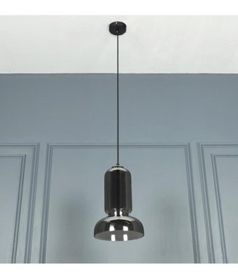 Global Avz0004 Tekli Siyah Sarkıt Modern Alüminyum Salon-Oturma Odası Avize
