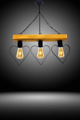 Bozyaka Aydınlatma Alfa 2'li Siyah Sarkıt Modern Hasır Salon-Oturma Odası Avize