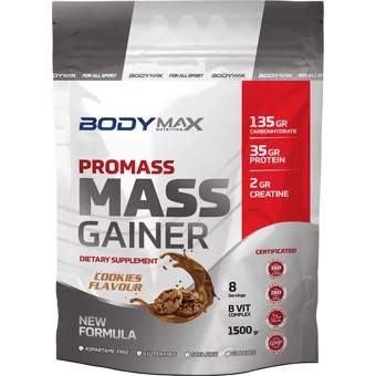 Body Maxx Çikolata - Kurabiye Aromalı 16 Servis Kilo Aldırıcı Gainer 2x1500 gr Toz