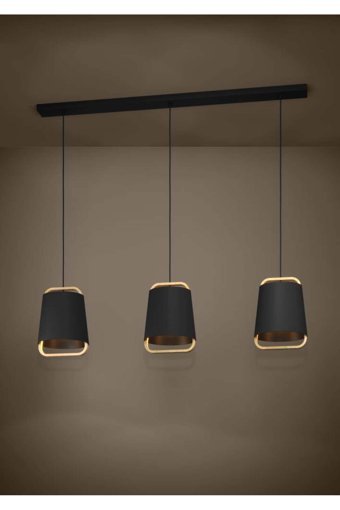 Eachtome Ufo Tekli Çok Renkli Ahşap Balık Halat Antre-Hol Avize