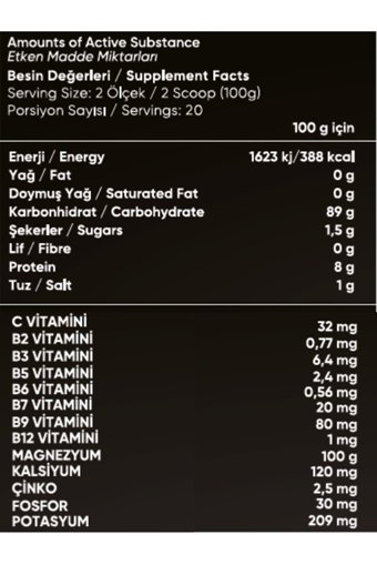 911 Pro Nutrition Muz Aromalı 20 Servis Kas Yapıcı Gainer 2000 gr Toz