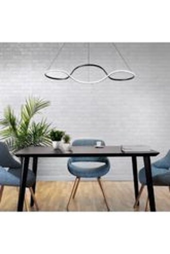Özcan Aydınlatma 3434-2A-19 Tekli Siyah Küre Modern Cam Salon-Oturma Odası Avize