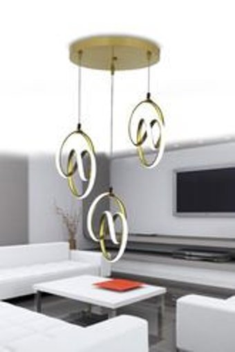 Polataydinlatma Copper Tekli Siyah Sarkıt Modern Plastik Mutfak-Salon Avize