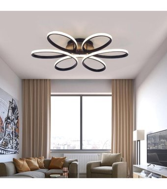 Naturel Lighting Balle Tekli Pembe Jüt Rustik Ahşap Salon-Oturma Odası Avize