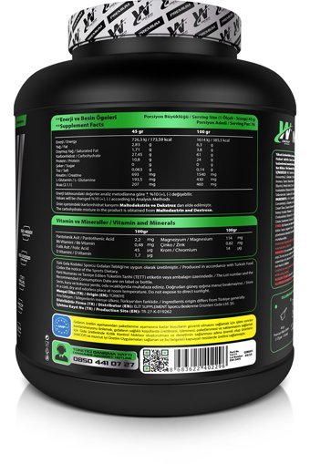 One Way Nutrıtıon Çilek Kreması Aromalı 76 Servis Kas Yapıcı Gainer 3420 gr Toz