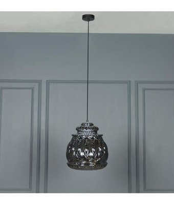 Global Avz0002 Tekli Siyah Sarkıt Modern Alüminyum Salon-Oturma Odası Avize