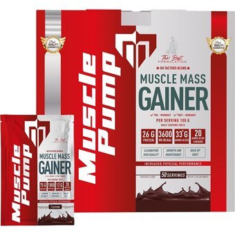 Muscle Pump Çikolata Aromalı 50 Servis Kas Yapıcı Gainer 5x100 gr Şase