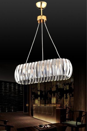 Hmydesign Mdrn-45 Tekli Haki Sarkıt Modern Kumaş Salon-Oturma Odası Avize
