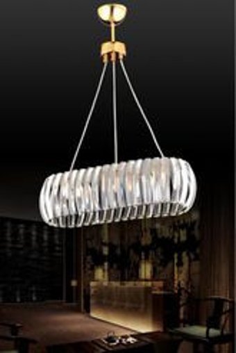 Hmydesign Mdrn-45 Tekli Haki Sarkıt Modern Kumaş Salon-Oturma Odası Avize