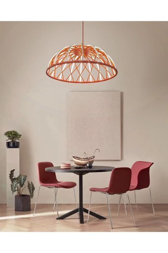 Okyanusayd E27 Tekli Turkuaz Sarkıt Modern Kumaş Salon-Oturma Odası Avize