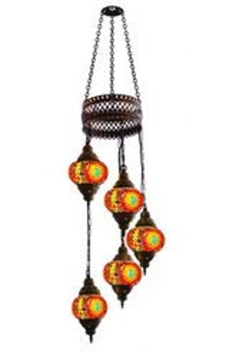 Homing Ayd-3324 Tekli Gri Rattan Modern Kumaş Salon-Oturma Odası Avize