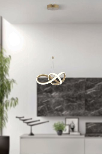 Taşcan Aydınlatma 5'li Beyaz Sarkıt Modern Metal Salon-Oturma Odası Avize