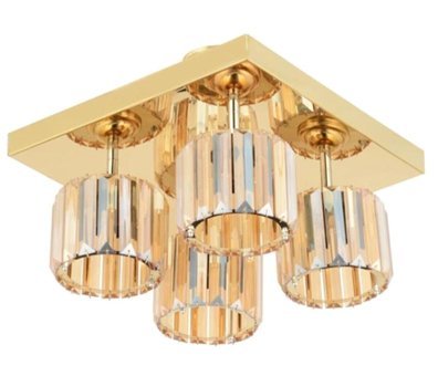 Luna Lighting 4458-45 Tekli Bej Rattan Rustik Bambu Salon-Oturma Odası Avize