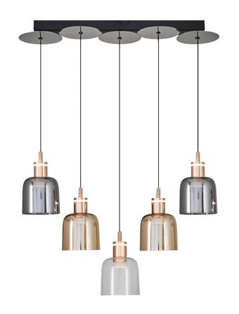 Oia Light Olr301M Stella Tekli Bej Modern Bambu Salon Avize