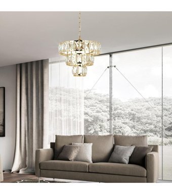 Kuğulu Tekli Turuncu Sarkıt Modern Cam Salon-Oturma Odası Avize