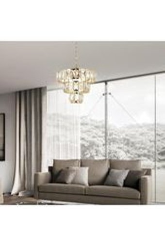 Kuğulu Tekli Turuncu Sarkıt Modern Cam Salon-Oturma Odası Avize