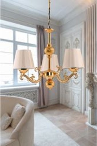 Crystal Palace Tekli Altın Sarkıt Modern Alüminyum Salon-Oturma Odası Avize