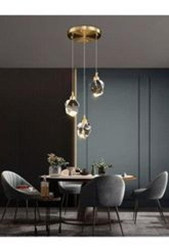Tt Aydınlatma Tt005-Ldtpl-Kr Tekli Bej Ledli Modern Alüminyum Salon-Oturma Odası Avize