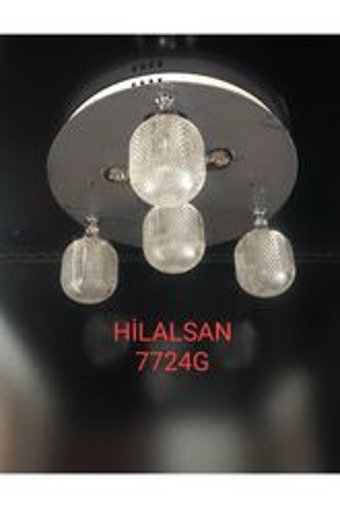 Goozo Tekli Beyaz Sarkıt Modern Plastik Antre-Hol Avize