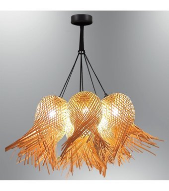 Lucea Tekli Bej Modern Cam Salon Avize