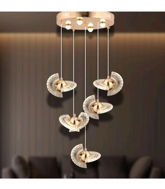 Tanersan Tekli Gri Modern Alüminyum Salon Avize