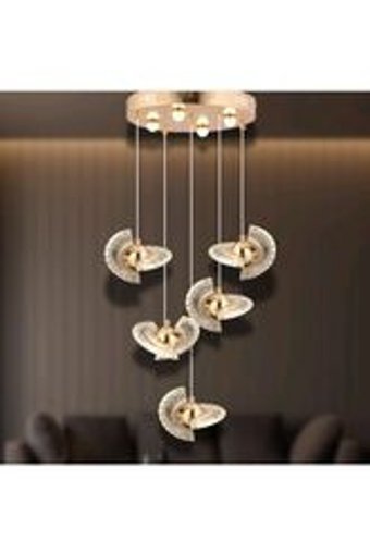 Tanersan Tekli Gri Modern Alüminyum Salon Avize