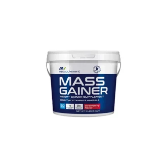 Mysupplement Çilek Aromalı 50 Servis Kilo Aldırıcı Gainer 5000 gr Toz + Shaker
