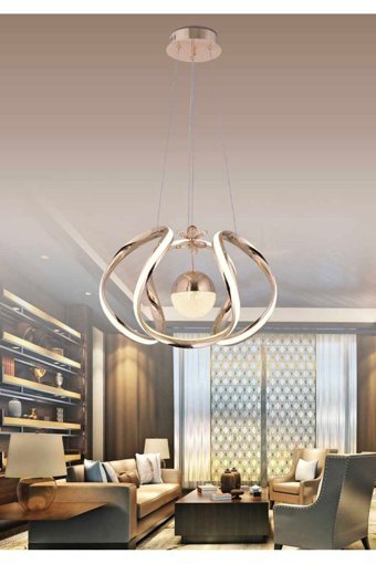 Belezahome Prenses Tekli Çok Renkli Sarkıt Modern Kumaş Bebek-Çocuk Odası Avize