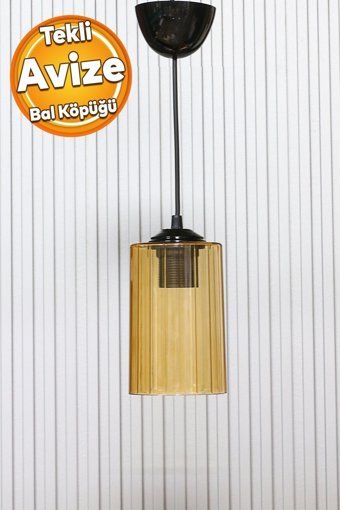 Avizevi Hazal 3'lü Bej Sarkıt Modern Krom Salon-Oturma Odası Avize