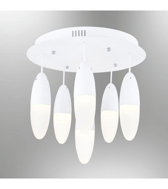 Osc Home Aydınlatma Tasarım Tekli Beyaz Metal Modern Alüminyum Salon-Oturma Odası Avize