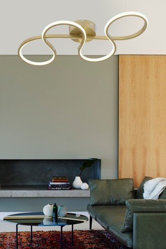 Decorita Tekli Kahverengi Kristal Taşlı Modern Cam Bebek-Çocuk Odası Avize