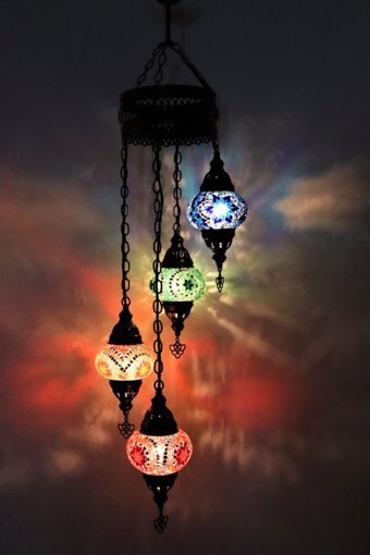 Homing Ayd-3564 Tekli Bej Hasır Bohem Hasır Salon-Oturma Odası Avize