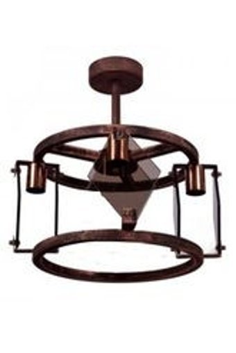 Luna Lighting 4458-32 Tekli Bej Hasır Rustik Metal Salon-Oturma Odası Avize