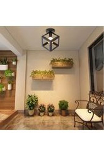 Riolight 2'li Siyah Sabit Klasik Metal Salon-Oturma Odası Avize