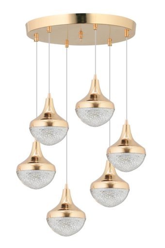Home 3'lü Beyaz Metal Modern Alüminyum Salon-Oturma Odası Avize
