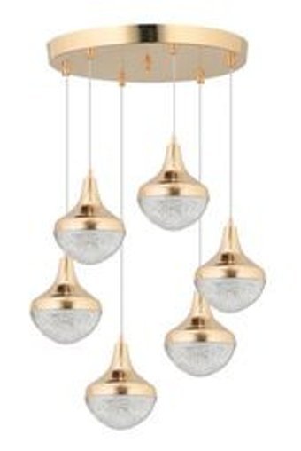Home 3'lü Beyaz Metal Modern Alüminyum Salon-Oturma Odası Avize