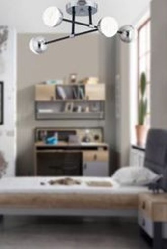 Sanctum 3'lü Bej Sarkıt Modern Alüminyum Salon-Oturma Odası Avize