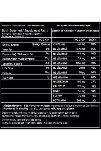 911 Pro Nutrition Çikolata Aromalı 40 Servis Kas Yapıcı Gainer 4000 gr Toz