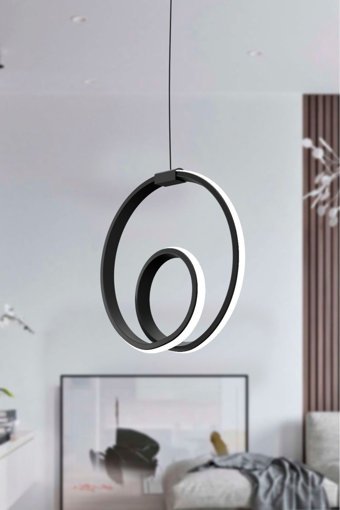 Prestige Tekli Altın Sarkıt Modern Krom Salon-Oturma Odası Avize
