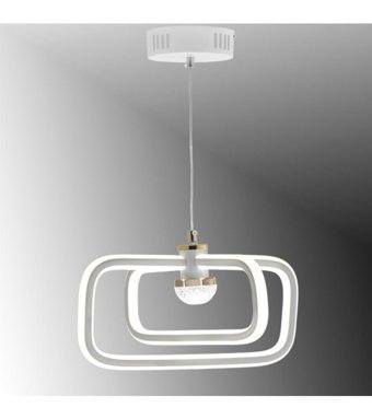 Teknotrust Tekli Beyaz Şapkalı Modern Plastik Salon-Oturma Odası Avize