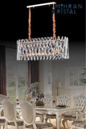 Almila Tekli Kahverengi Modern Ahşap Salon Avize