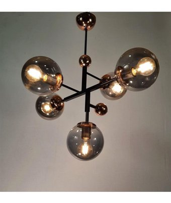 Osc Home Aydınlatma Tasarım Damla Tekli Beyaz Sarkıt Modern Metal Salon-Oturma Odası Avize