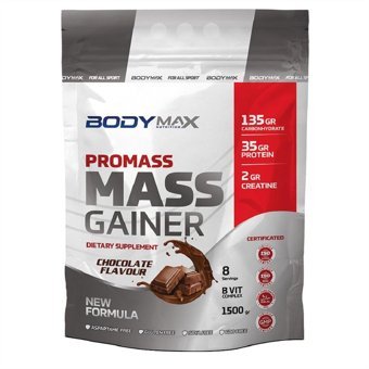 Body Maxx Çikolata Aromalı 8 Servis Kilo Aldırıcı Gainer 1500 gr Toz