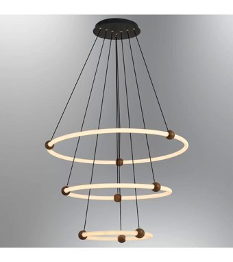 Kocvizyon Tekli Yeşil Sarkıt Modern Kumaş Salon-Oturma Odası Avize