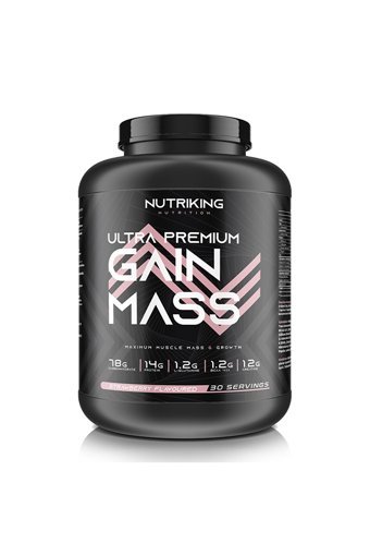 Nutriking Çilek Aromalı 30 Servis Kas Yapıcı Gainer 3000 gr Toz