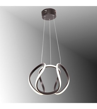 Tekfa 3'lü Gri Sarkıt Modern Cam Salon-Oturma Odası Avize